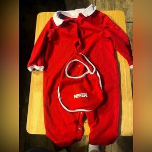 Red boys one piece 18mo Ferrari outfit